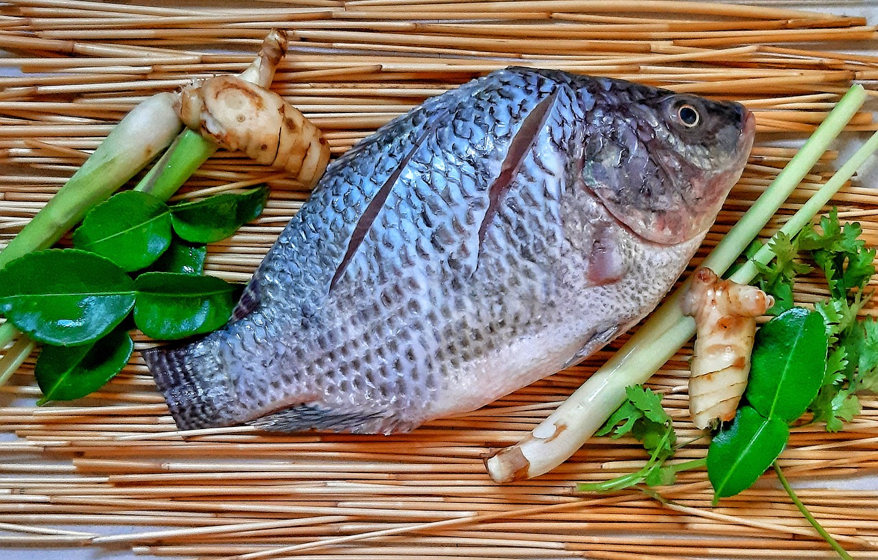 tilapia, raw material, tom yum fish